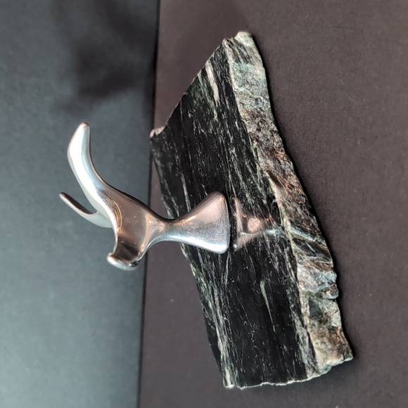 Vintage Hoselton Aluminum Canada Goose Sculpture/Figurine on Granite Base. - Picture 2 of 8